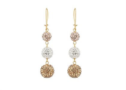 Gold Plated Gemstone Chandelier Earring